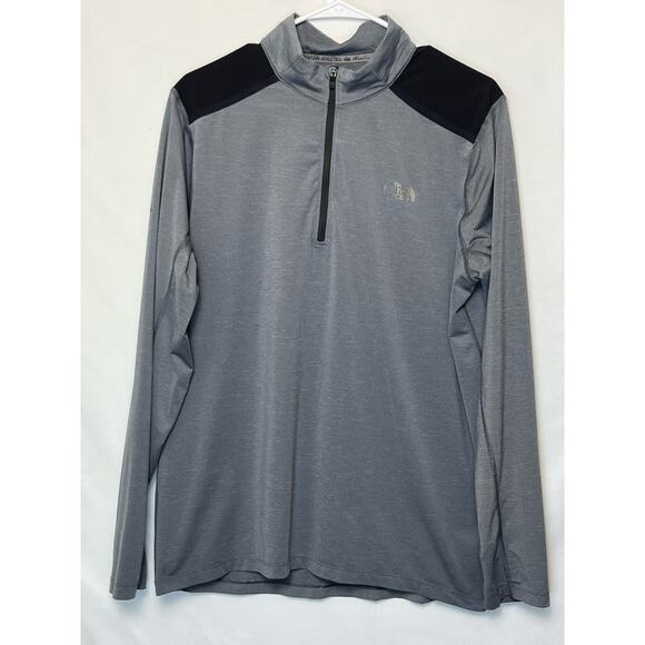 The North Face Men’s L Gray FlashDry 1/4 Zip Pullover – Lightweight Activewear - Picture 1 of 6